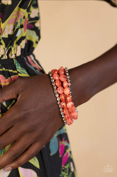 Seaside Siesta - Orange Bracelet
