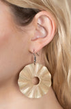 Fan The Breeze - Brown Earring