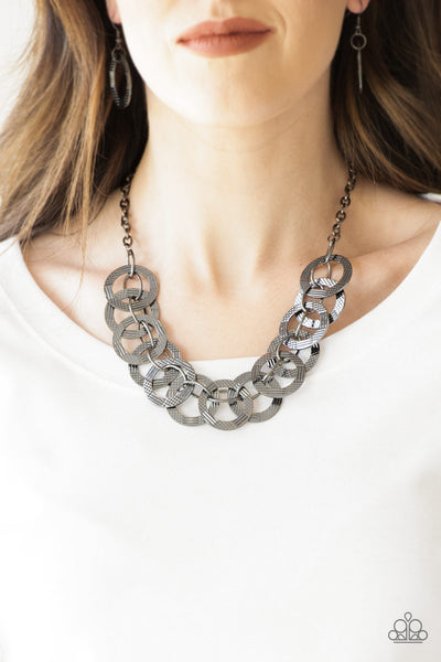 Paparazzi - The Main Contender - Black Necklace