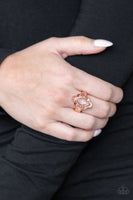 Glass Half-COLORFUL - Copper Ring