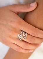 Paparazzi - LEAF It All Behind - Silver Ring