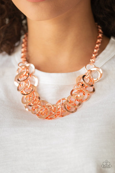 Paparazzi - Ringing In The Bling - Copper Necklace