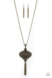 Paparazzi - Rural Remedy - Brass Necklace