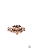 Paparazzi - Lotus Crowns - Copper Ring