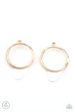 Paparazzi - Clear The Way! - Gold Jacket Earring