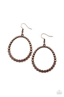 Paparazzi - Rustic Society - Copper Earring