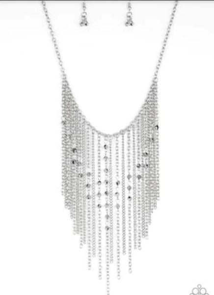 Paparazzi - First Class Fringe - Silver Necklace – Bling By Chelsey