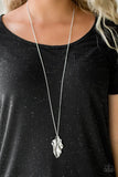 Paparazzi - Fiercely Fall - Silver Leaf Necklace