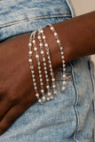 Paparazzi - Experienced In Elegance - White Bracelet